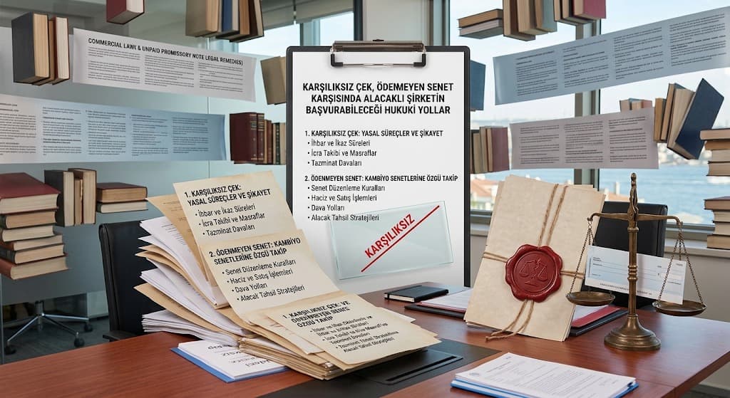 Karşılıksız Çek ve Ödenmeyen Senet Karşısında Alacaklı Şirketin Başvurabileceği Hukuki Yollar